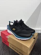 Image of Skechers GOrun Consistent Vivid Dreams trainers in black Uk Adult Size 3