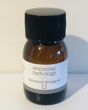 Image of Elemental Herbology Metal Detox Bath & Body Oil 30ml Vegan W/ Juniper & Rosemary