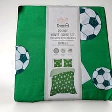 Image of Football Double Duvet Cover Set Includes 2 Pillowcases