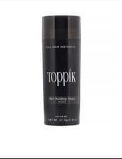 Image of Toppik Hair Building Fibers, Dark Brown, Black with Pump set - 27.5g