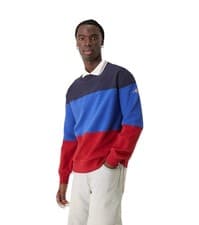 Image of Gant Color Block Logo Sweatshirt In Blue & Red Size M BNWT RRP£150