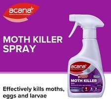 Image of Acana Moth Killer & Freshener, Lavender, 275ml - Spray Formula, Kills Moths, Egg