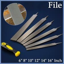 Image of Engineers File For Filing Metal Cross Cut Flat File 6" 8" 10" 12" 14" 16" Inch