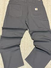 Image of Carhartt Gravel Relaxed Fit Straight Leg Rigby Dungaree Pants Men's Size 38x33