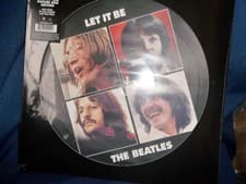 Image of THE BEATLES PICTURE DISC ALBUM LET IT BE SEALED MINT UNPLAYED LIMITED EDITION!