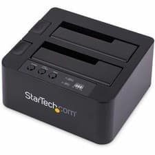 Image of Startech Standalone Hard Drive Duplicator External Dual Bay Hdd/Ssd Cloner/Copie