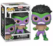 Image of Marvel Luchadores Pop! Vinyl Figure - El Furioso (Hulk) Brand New 708