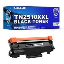 Image of Compatible Brother TN2510XXL Black Toner Cartridge High Yield 5000 Page, 1-CT