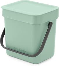 Image of Brabantia Sort & Go Food Waste Bin 3L Jade Green Kitchen Compost Caddy