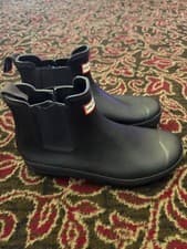 Image of Hunter Original Mens Chelsea Boots BLACK Uk 10 BNIB