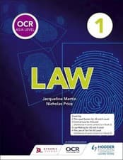 Image of OCR AS/A Level Law Book 1 - 9781510401761