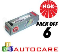 Image of NGK Laser Platinum Spark Plug set - 6 Pack - Part Number: PZFR5D-11 No. 7968 6pk