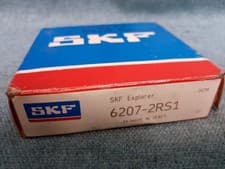 Image of SKF 6207-2RS1 Sealed Deep Groove Rubber Roller Bearing 35x72x17mm