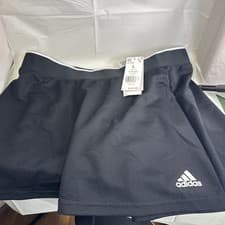 Image of Adidas Club Skirt Women’s large size Black Tennis Skirt Built-In Shorts new 