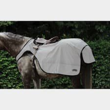 Image of Weatherbeeta Reflective Wrap Around Exercise Sheet Silver Small (5’3-5’6)