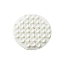 Image of Soap Holder 'Suction' White Rubber (1 Pc)