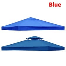 Image of 3x3M Garden Gazebo Top Cover Canopy Replacement Pavilion Roof 1 Tier 2 Tier