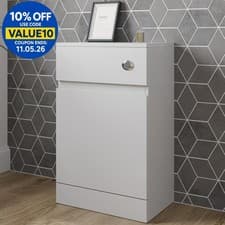 Image of Affine White Gloss Back to Wall Toilet Unit - 500 x 320mm