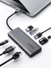 Image of iDsonix 8 in 1 USB C Docking Station with HDMI 4K 60Hz - Dark Grey