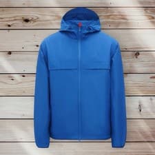 Image of Polo Ralph Lauren Performance Windbreaker Zip Up Hooded Jacket RRP £269 Blue