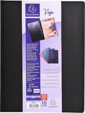 Image of EXACOMPTA 88220E -VEGA SOFT PVC DISPLAY BOOK - 10 POCKET ( 20 SIDES) GREAT VALUE