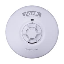 Image of HiSPEC Smoke Alarm,Heat Alarm ,interconnetable Mains Smoke Detector, Mains Heat