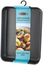 Image of Stellar Hard Anodised, 36 x 25 x 7cm Deep Roasting Tray