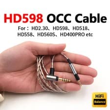Image of Occ HiFi Balanced Cable For Sennheiser HD518 558 569 578 579 599 598 560S 400Pro