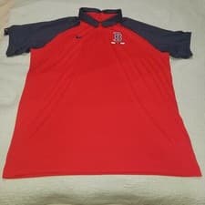 Image of Nike MLB Boston Red Sox Legacy Raglan Tri Blend Polo Shirt N911 036N Size XL