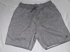 Image of Adidas Sweat Shorts Men’s Large Gray Drawstring - 8” Inseam NWOT!
