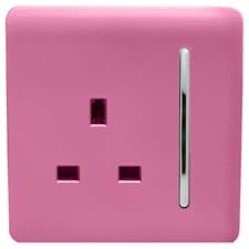 Image of Trendi Switch Pink Designer Lightswitches, Plug Sockets, Fused Spurs,TV, Phone
