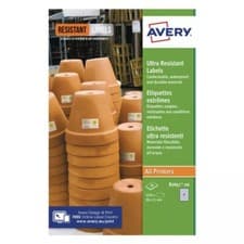 Image of Avery B7651-20 Ultra Resistant Labels - 1300 Total Labels - 65 Labels Per Sheet