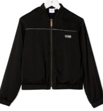 Image of HUGO BOSS Girls Black Gold Full Zip Satin Touch Track Jacket 12 Years BNWT