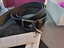 Image of Calvin Klein Men's Leather Belt Casual Mono New