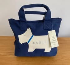 Image of Radley London ‘Heritage Dog’ Small Canvas tote Shopper Bag, Grab Handles