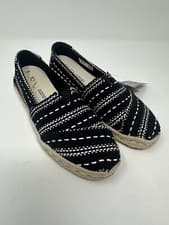Image of TOMS Alpargata Rope slip-on flats Black Multi Chunky Global Woven women's size 6