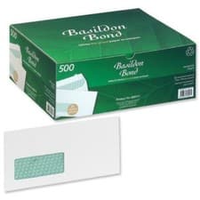 Image of Basildon Bond Wallet Envelope DL Peel And Seal Window 120Gsm White Pack 500
