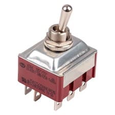Image of APEM Toggle Switch 3PST On-On 250V 15A