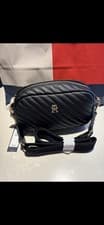 Image of Tommy Hilfiger Women's Crossover Bag Black New Authentic Gold Hardware