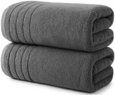 Image of 2X Extra Large Super Jumbo Bath Sheets 100x200 cm Egyptian Cotton XXL Bath Sheet