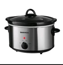 Image of Daewoo 3.5L Stainless Steel Slow Cooker Silver
