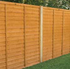 Image of Dip Treated Overlap Fence Panel - (6 x 6ft / 6 x 5ft /6 x 4ft / 6 x 3ft)