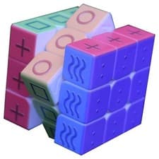 Image of 3x3x3 3D Blind Speed Cube Puzzle Educational IQ Toy for the Blind