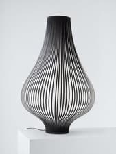 Image of John Lewis Harmony Ribbon Large Decorative Table Lamp H70 x Dia.50cm - Black A