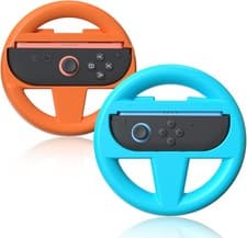 Image of 2PCS Switch 2 Steering Wheels for Nintendo Joy Con Controller Mario Kart Racing