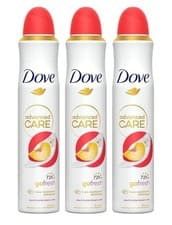 Image of Dove Advanced Care Fresh Antiperspirant Deodorant Peach & White Blossom 3x200ml.