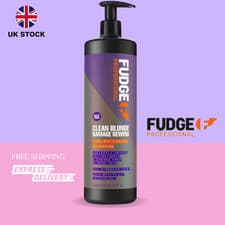 Image of FUDGE CLEAN BLONDE DAMAGE REWIND PURPLE SHAMPOO 1L SULFATE-FREE TONER & REPAIR
