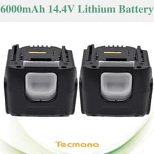 Image of 2X 14.4V 6.0Ah Li-ion Battery for Makita BL1430 BL1415 BCL140 194066-1 194065-3