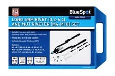 Image of Blue Spot Tools Long Arm Rivet (3.2-6.4) and Nut Riveter (M4-M10) Set 09108