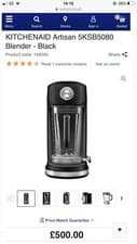 Image of BNIB KITCHENAID Artisan 5KSB5080 Magnetic Drive Blender - Black